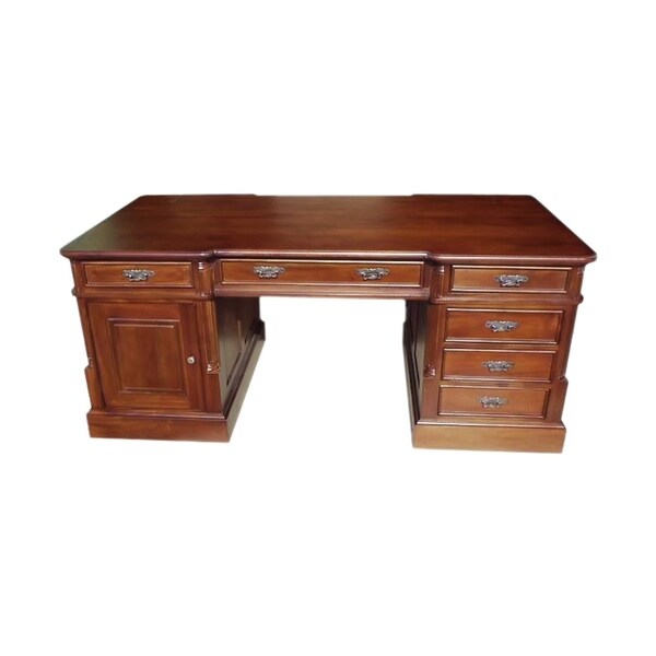 Shop Solid Kiln Dried Mahogany Small Single Sided Office Desk